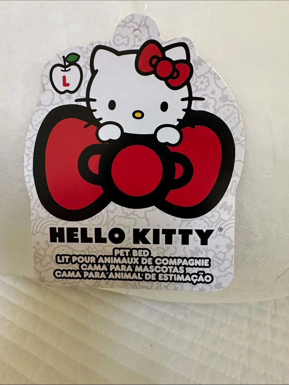 Hello Kitty pet bed, by Jazwares. Large. Non skid bottom
